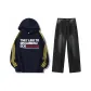 Navy Blue Top+Black Pants