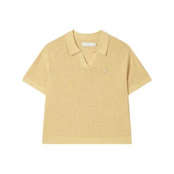 FILA MILANO Collection SS25 Raglan Sleeve T Shirt Women's Lightly Mellow Wheat Yellow YE