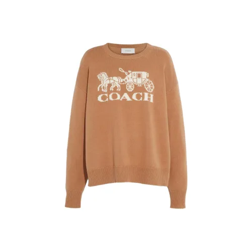COACH Sweater Women's Light Brown