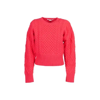 Stella McCartney Aran-knit Cropped Jumper