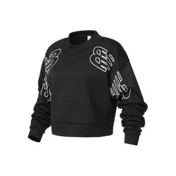 New Balance Knitted Top Sweatshirts Women's Black