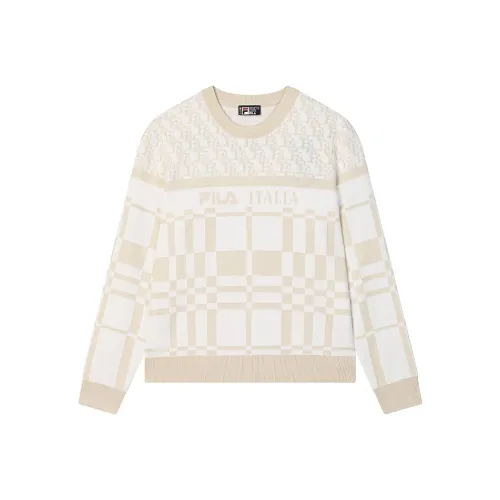 FILA Sweater Women's Ice Cream White
