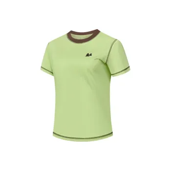 QIAODAN Sports Life Collection T Shirt Women's Bamboo Grove Green