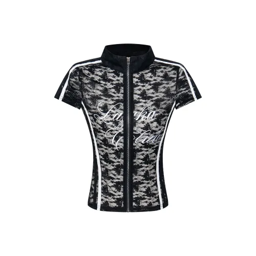 YINLEI T Shirts Women's Black