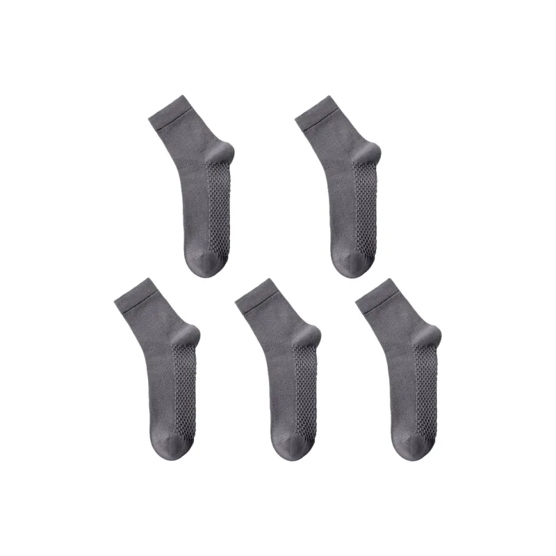 H YXIANG Mid Calf Socks Men's 5 Pack-18