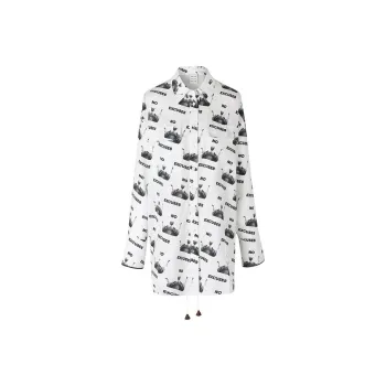 VVNK JANE PLUS Shirt Women's Print Black Gray