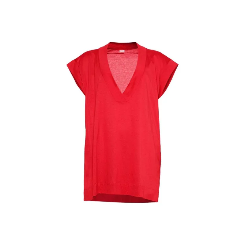 Eres Renée V neck Cotton T shirt-0
