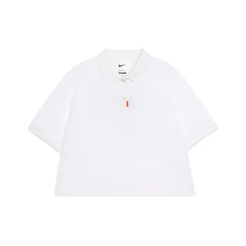 Nike SS22 Women's Collared Short Sleeve Polo Shirt White
