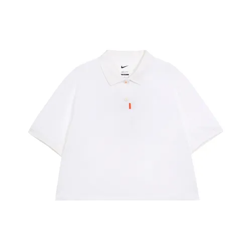 Nike SS22 Women's Collared Short Sleeve Polo Shirt White