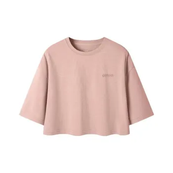 OUTDOOR PRODUCTS Drop Shoulder Sleeve T-Shirt Women's Light Coral Pink