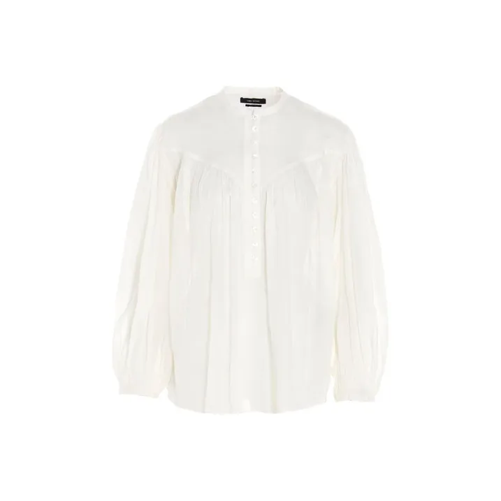 ISABEL MARANT Kiledia Pintuck detail Blouse-0