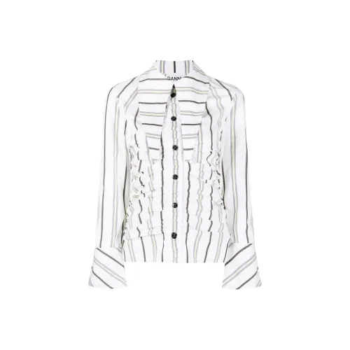 GANNI Shirts Women's White