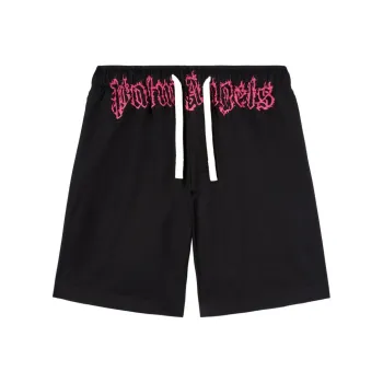 PALM ANGELS Logo Printed Drawstring Shorts