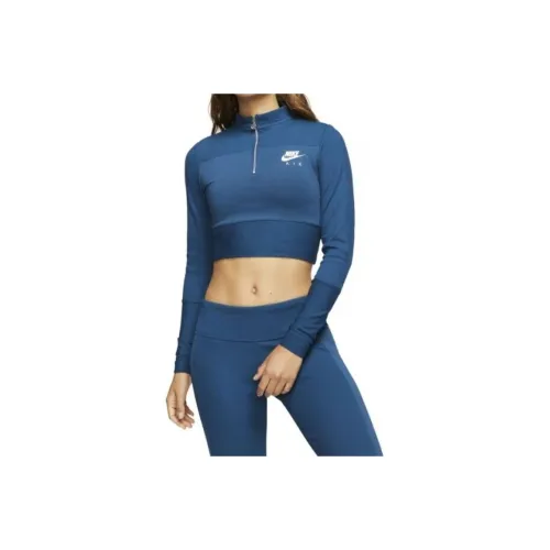 Nike T Shirts Women's Blue