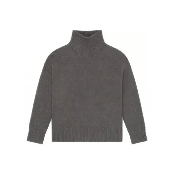 Givenchy Long Rolled Neck Sweater 'Grey Mix'
