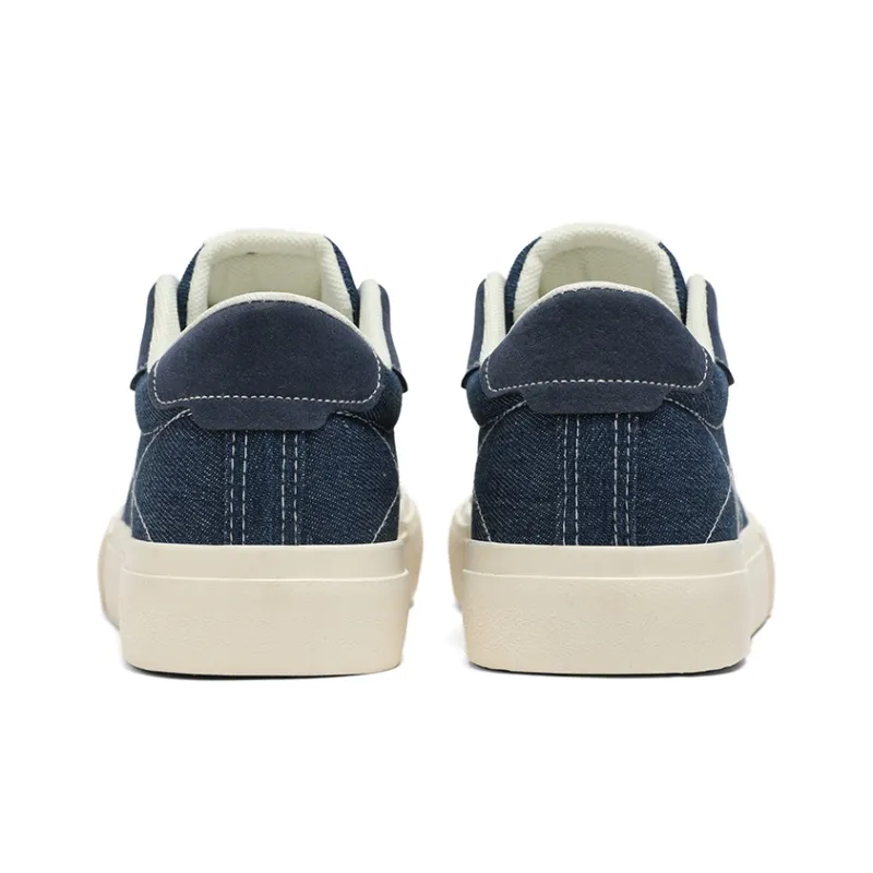 WHITE SANDS Skateboard Shoes Men Low Top Denim Blue/Burgundy/Gray-5
