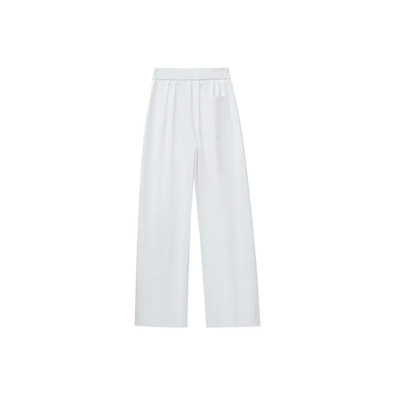 LUYUSHANYU Casual Pants Unisex White-1