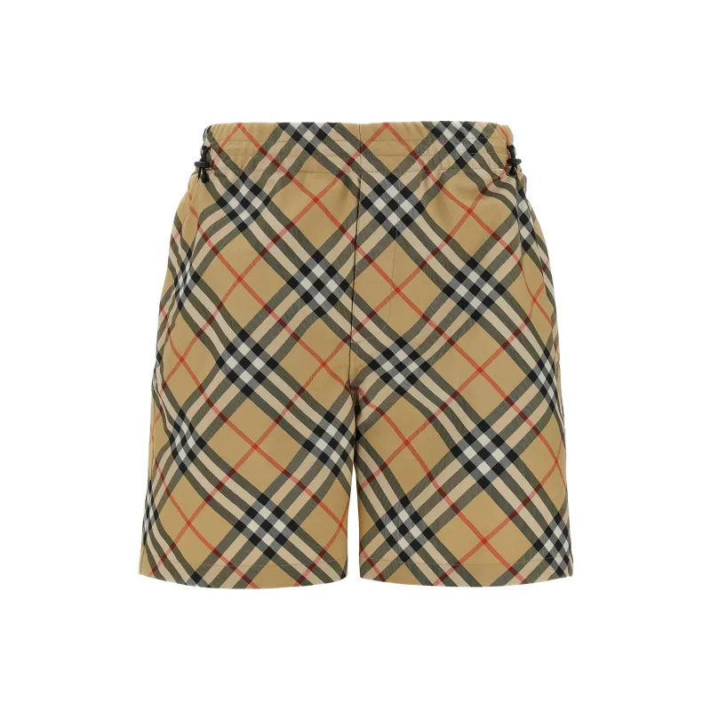 Burberry Check Printed Bermuda Shorts-0