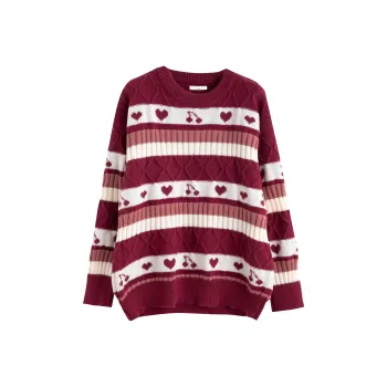 Tonlion Sweaters Women's Red
