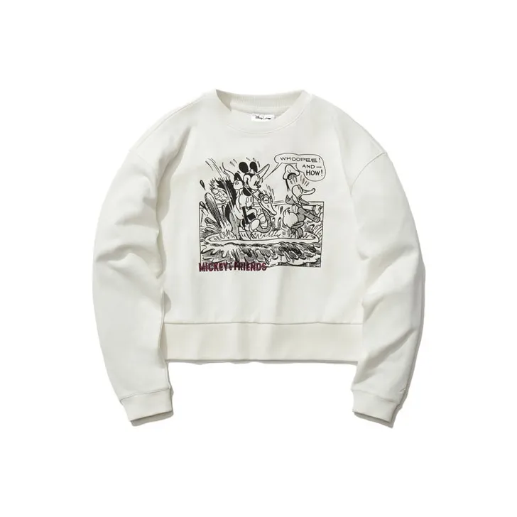 Disney X LINING Sweatshirts Women's Ivory-0
