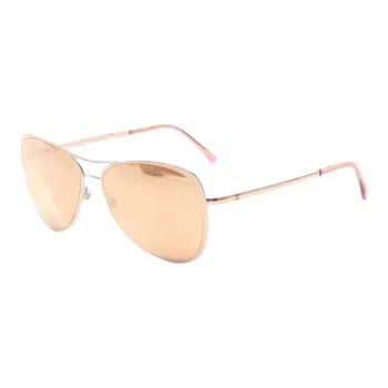 CHANEL Metal Aviator Sunglasses Unisex Gold