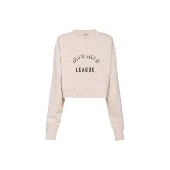 MIU MIU SS22 Sweatshirt Women's Sand Yellow
