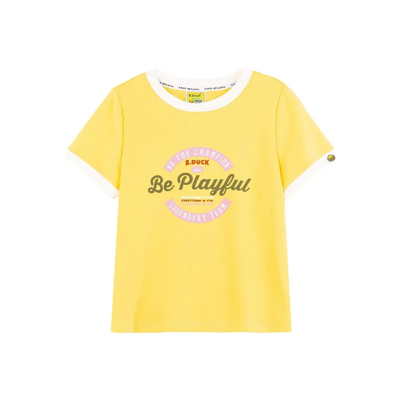 B.Duck T Shirts Women's Yellow-0