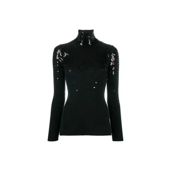 Valentino FW21 Slim Fit Knitwear Women's Black