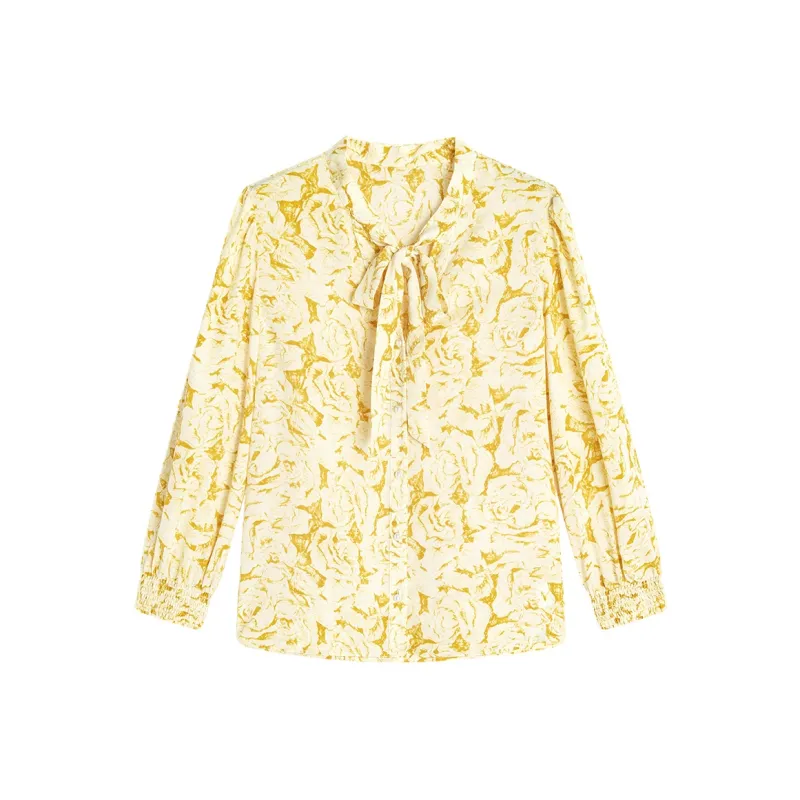 Famanxuan Shirt Women's Bern Morning Light Yellow-0
