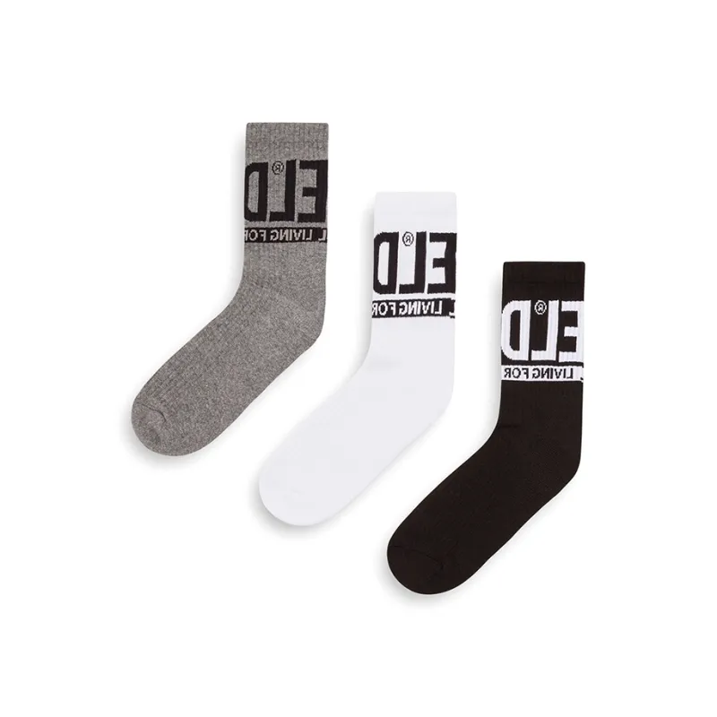 DIESEL Mid Calf Socks Men's 3 Pack-0