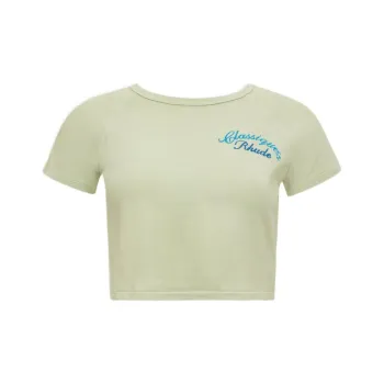 RHUDE T-Shirts Women's Light Green