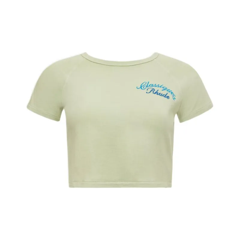 RHUDE T-Shirts Women's Light Green-0