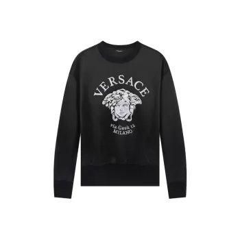 VERSACE Medusa Emboidered Sweatshirt 'Black'