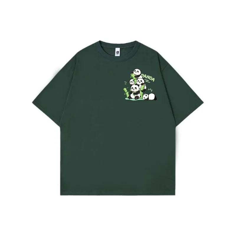 PANDA BASE T Shirts Women's-2