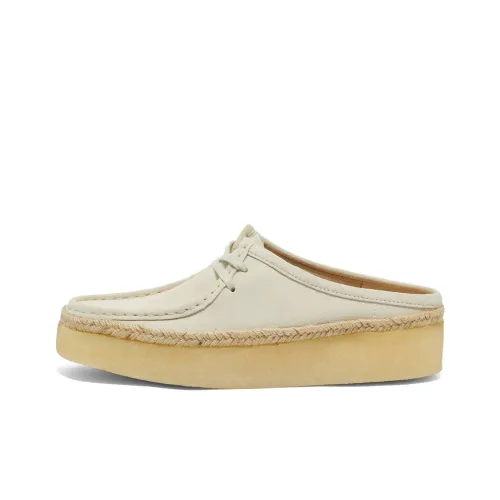 Clarks Rubber Sole Slip Resistant Closed Toe Slippers Unisex Beige