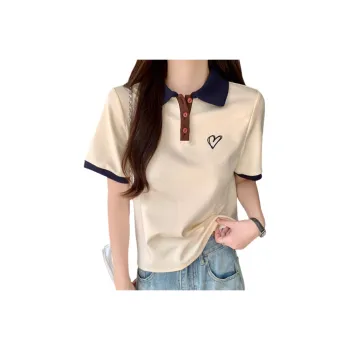 Oudifu T-Shirts Women's Apricot