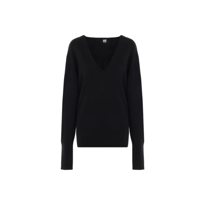 TOTEME V Neck Knit Sweater-0