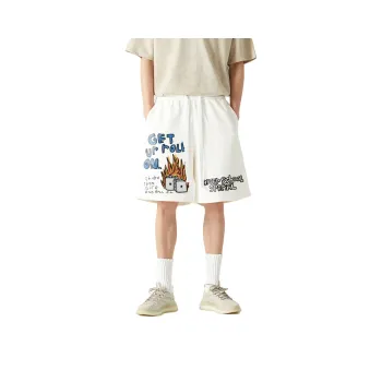 AFTER SCHOOL SPECIAL Casual Shorts Unisex White
