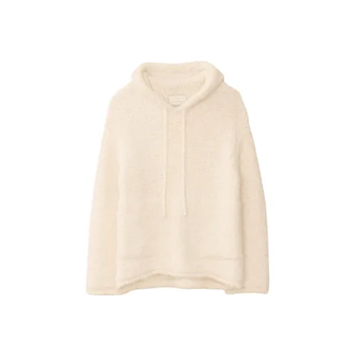 Lauren Manoogian BOUCLE HOODY Sweater Women's WHITE/White