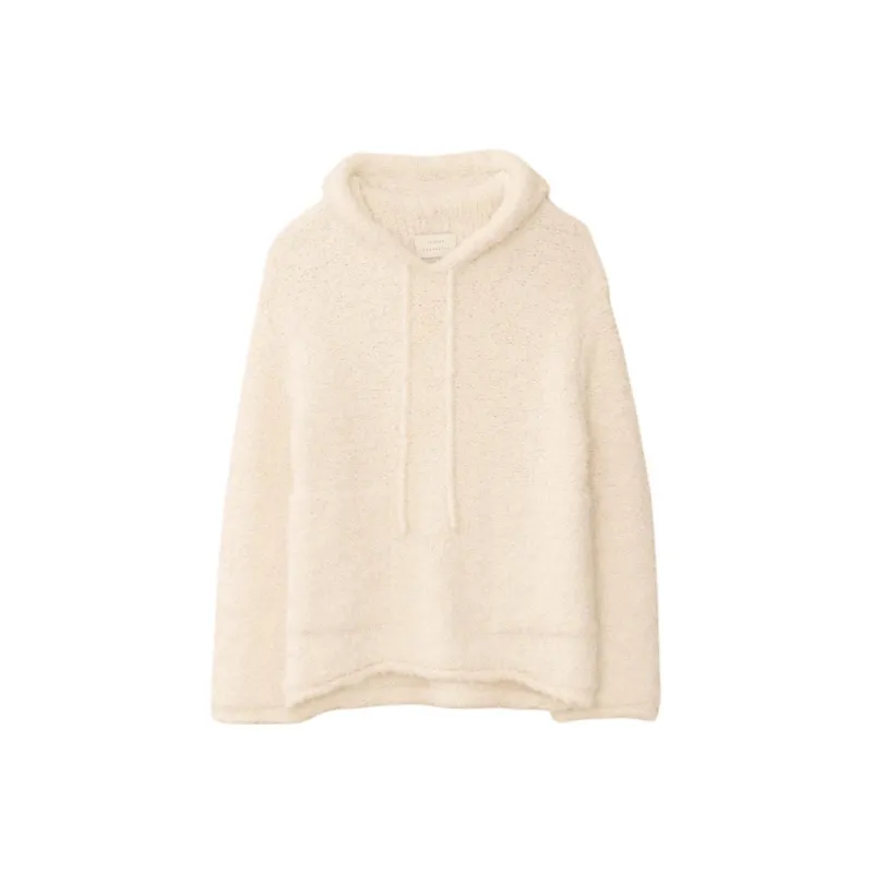 Lauren Manoogian BOUCLE HOODY Sweater Women's WHITE/White-0