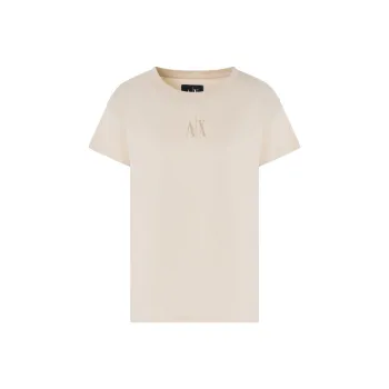 ARMANI EXCHANGEAE Drop Shoulder Sleeve T Shirt Women's Beige