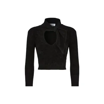 The Attico Catlin Cut-Out Detailed Knitted Jumper