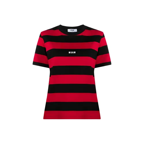 MSGM T Shirts Women's Red Black