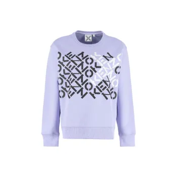 KENZO Letter Logo Sweatshirts Women's Purple