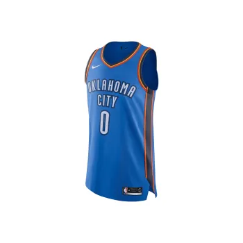 Nike x NBA OklahomaAEROSWIFT Russell Westbrook City Thunder Basketball Jerseys Men's Blue