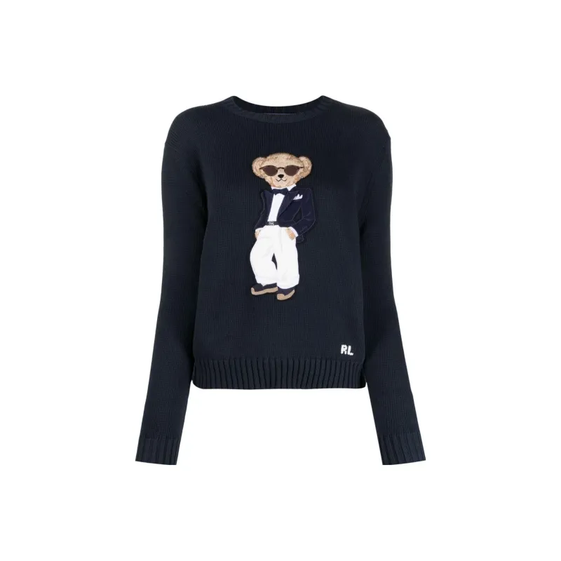 Ralph Lauren Collection Tuxedo Bear Cotton Jumper-0