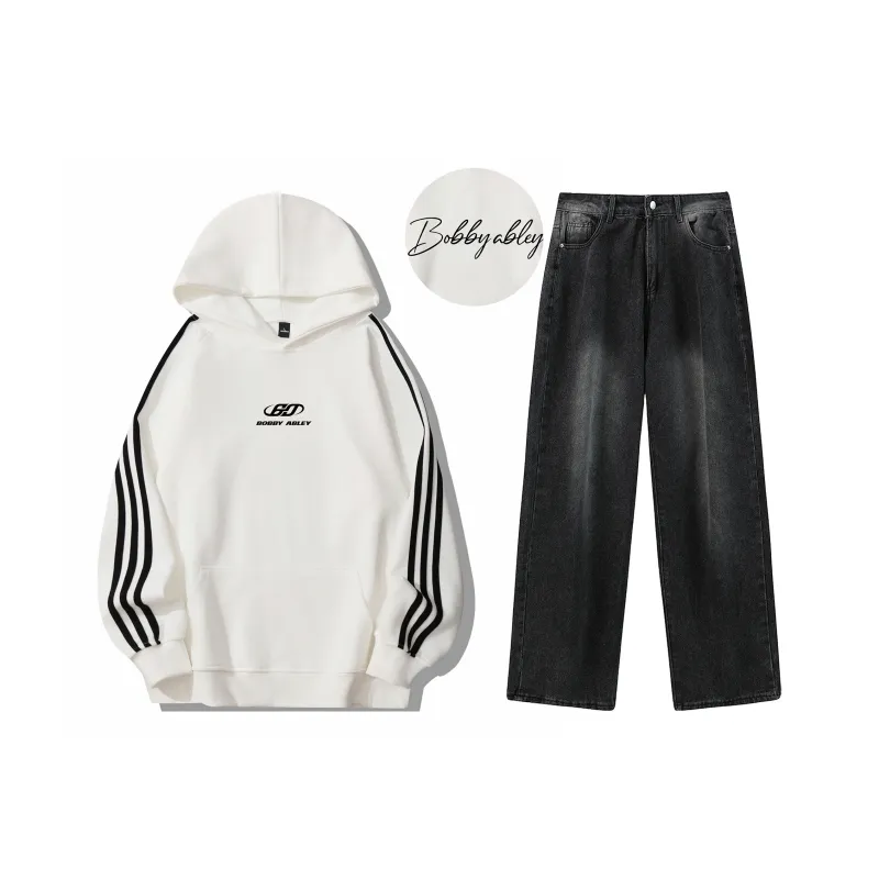 BOBBY ABLEY Sweatshirt Set Unisex Black-16