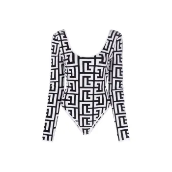 BALMAIN Bodysuits Women's Black/White