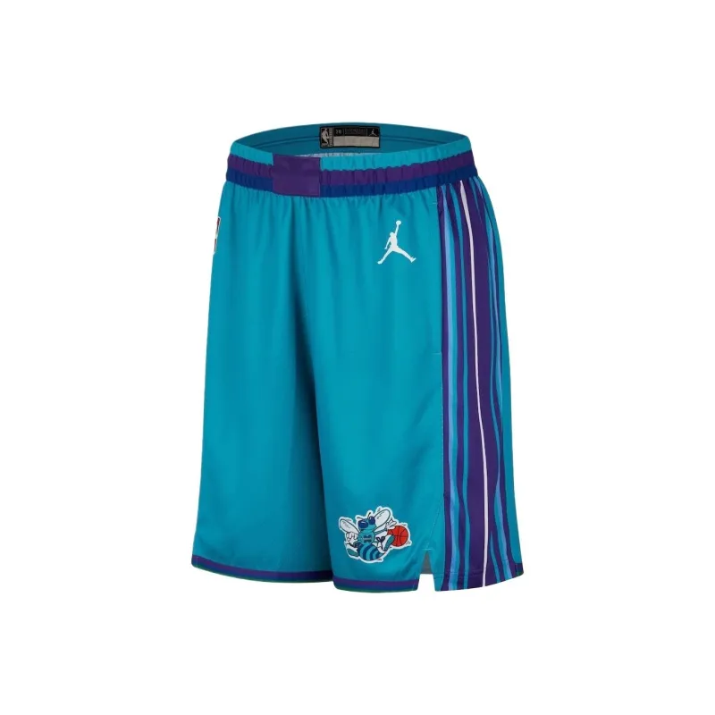 NBA Charlotte Hornets Charlotte Hornets Nike Hardwood Classic Edition Basketball Shorts Unisex Blue-0