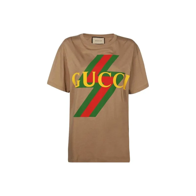 GUCCI SS23 Regular T Shirt Women's Brown-0